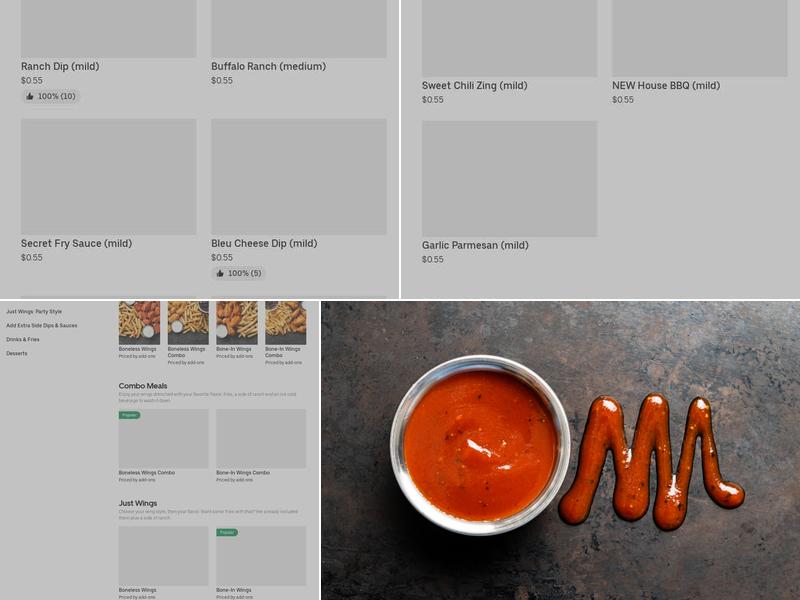 It's Just Wings Menu