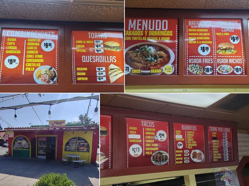 Tacos Y Tortas Chalio's | Fresno Menu