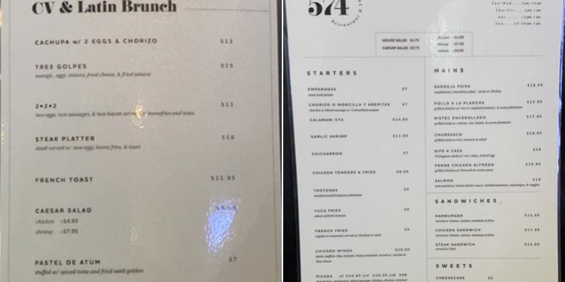 Picos restaurant & lounge Menu