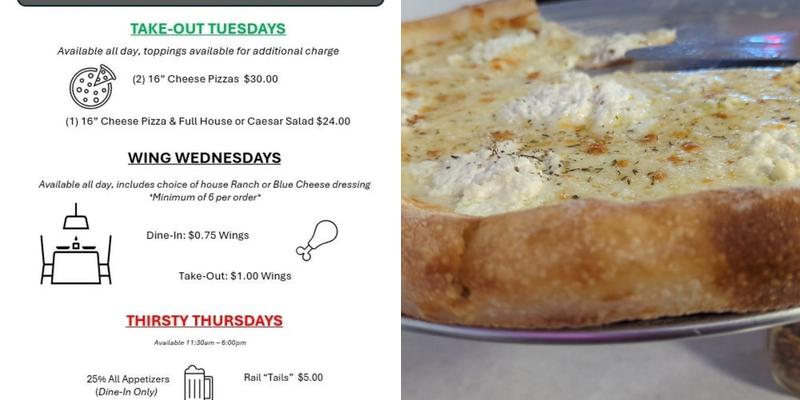 Noli's Menu