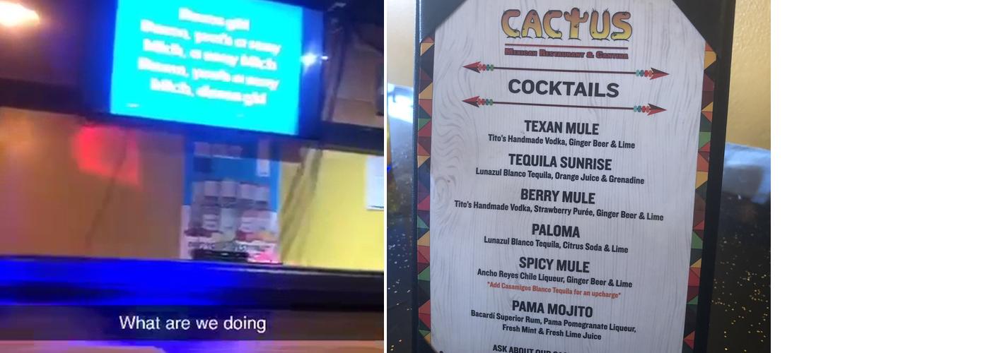 Cactus 3 Menu