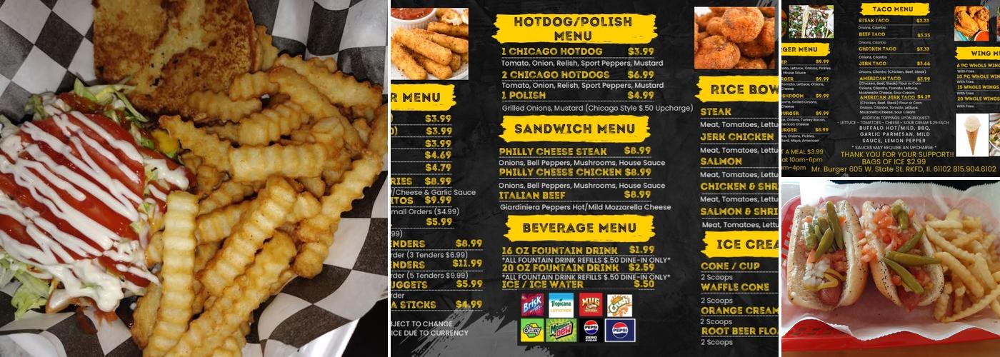 Mr. Burger Menu