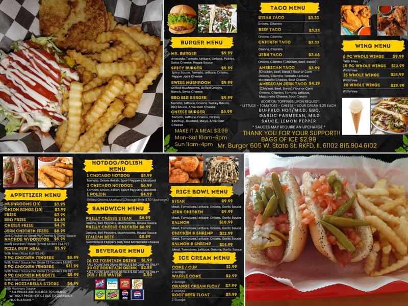 Mr. Burger Menu