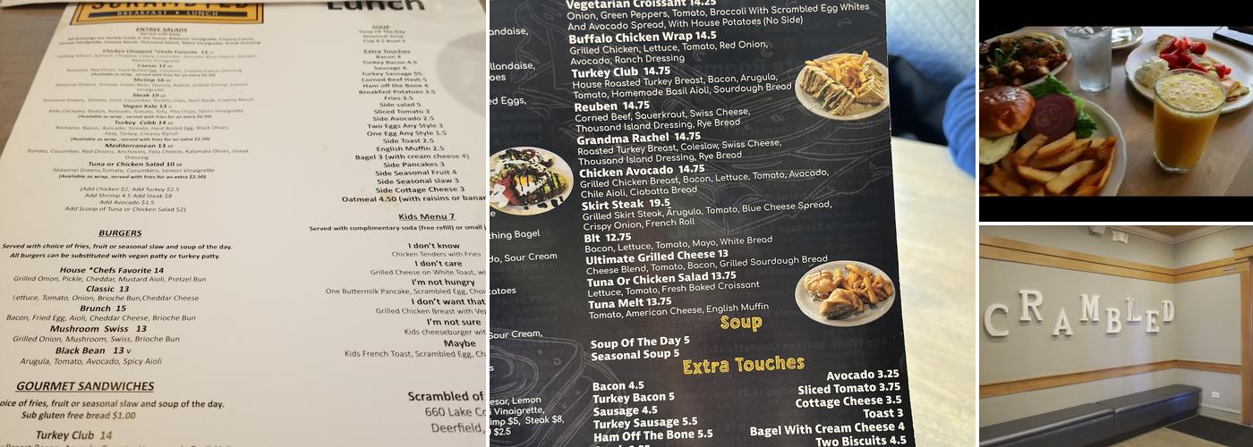 Scrambled Menu