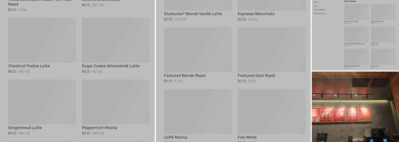 Starbucks Menu