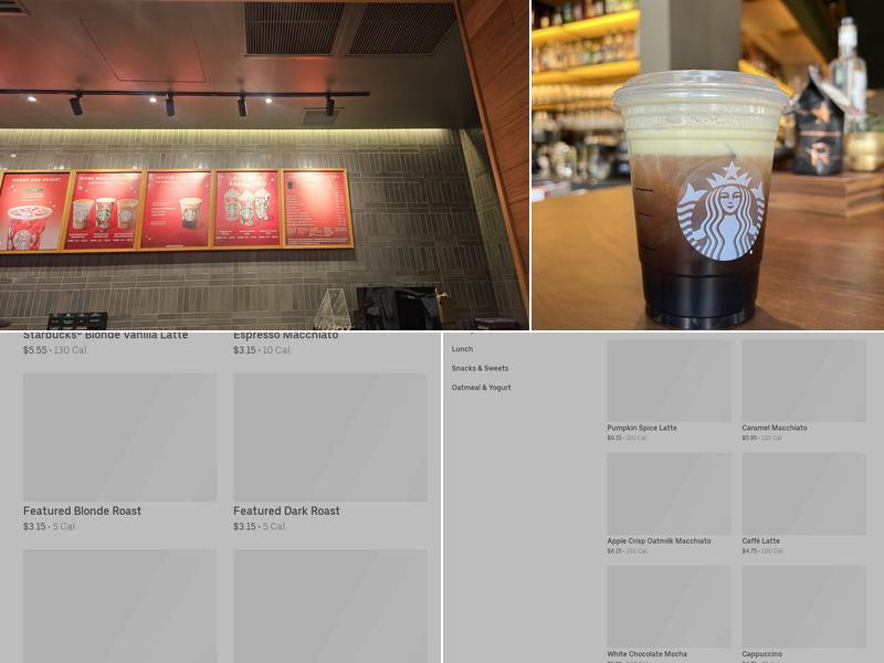 Starbucks Menu