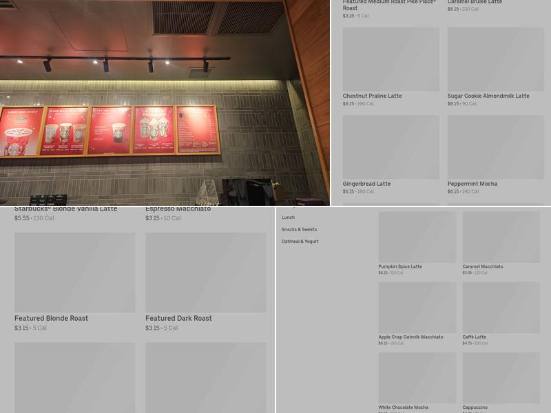 Starbucks Menu