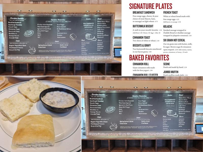 Stone Mill Bread & Cafe - Springdale Menu