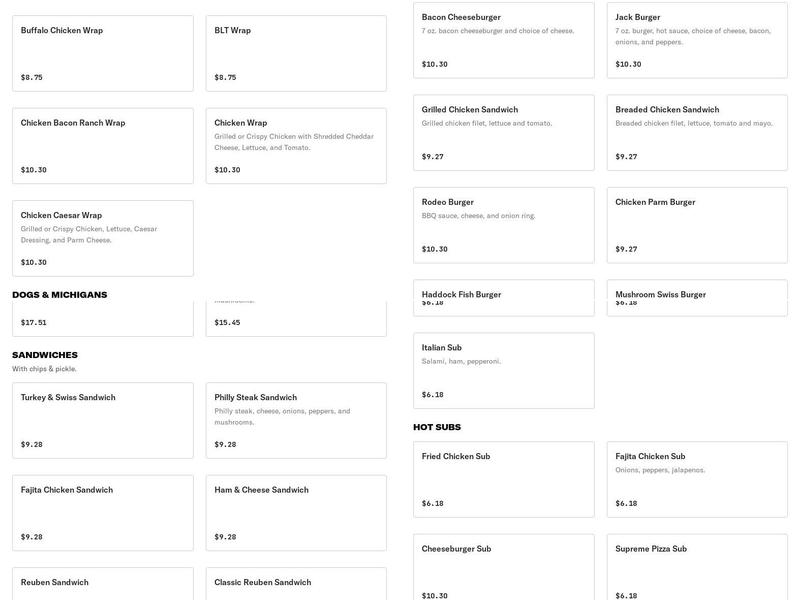 Something Different Pizza & Deli Menu