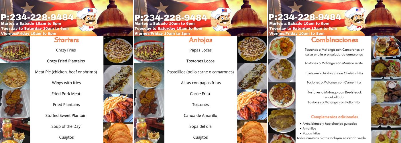 Little Lou's Restaurant Menu