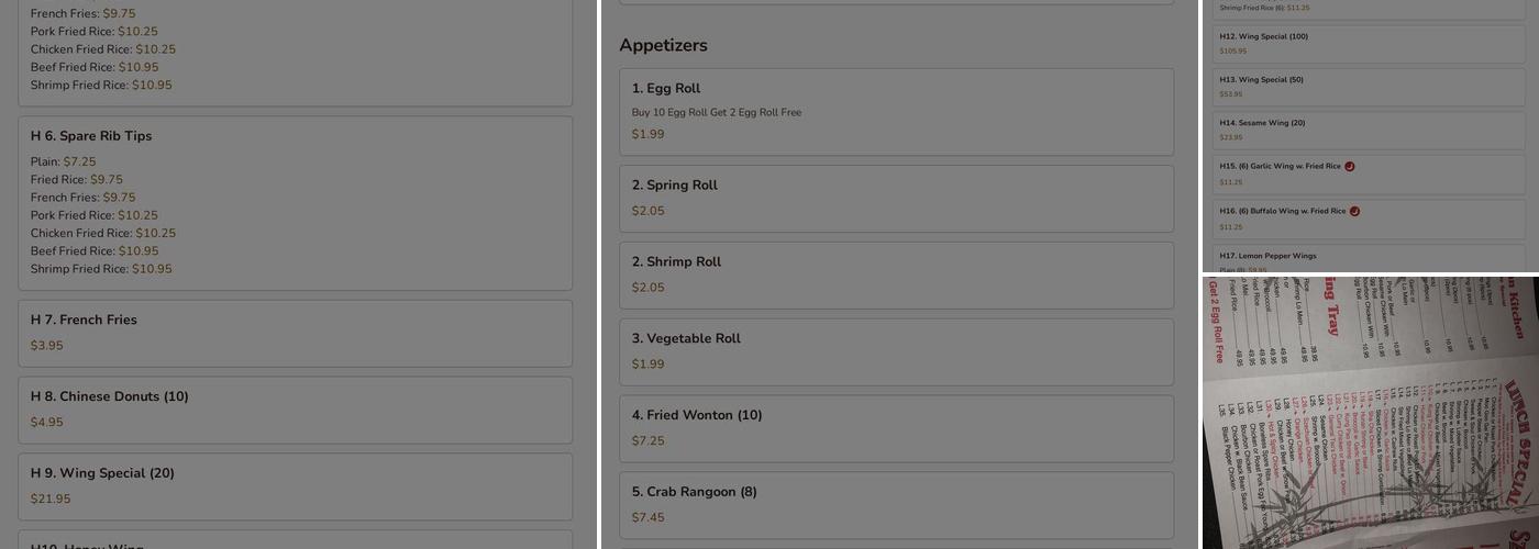 Szechuan Kitchen Menu
