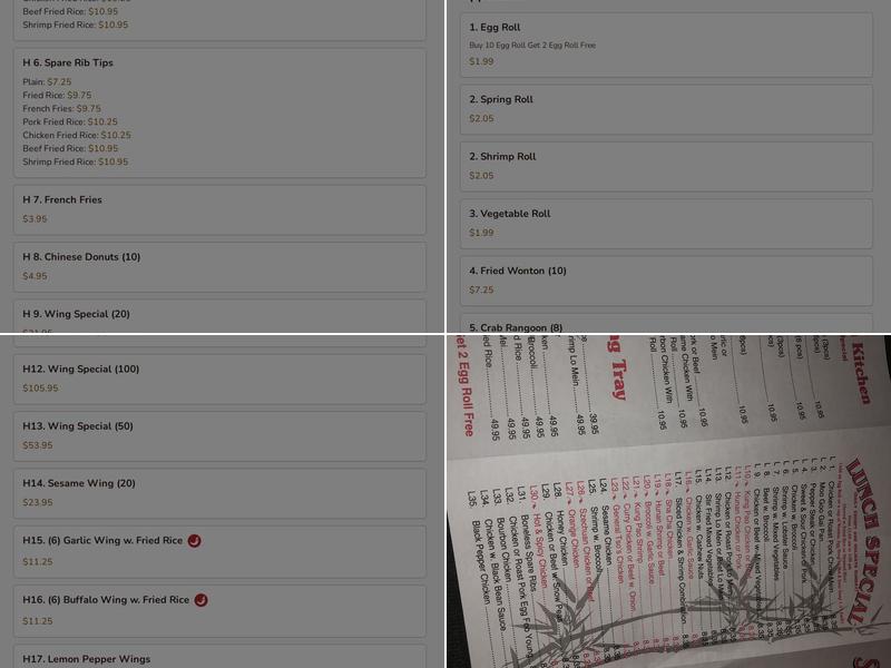 Szechuan Kitchen Menu