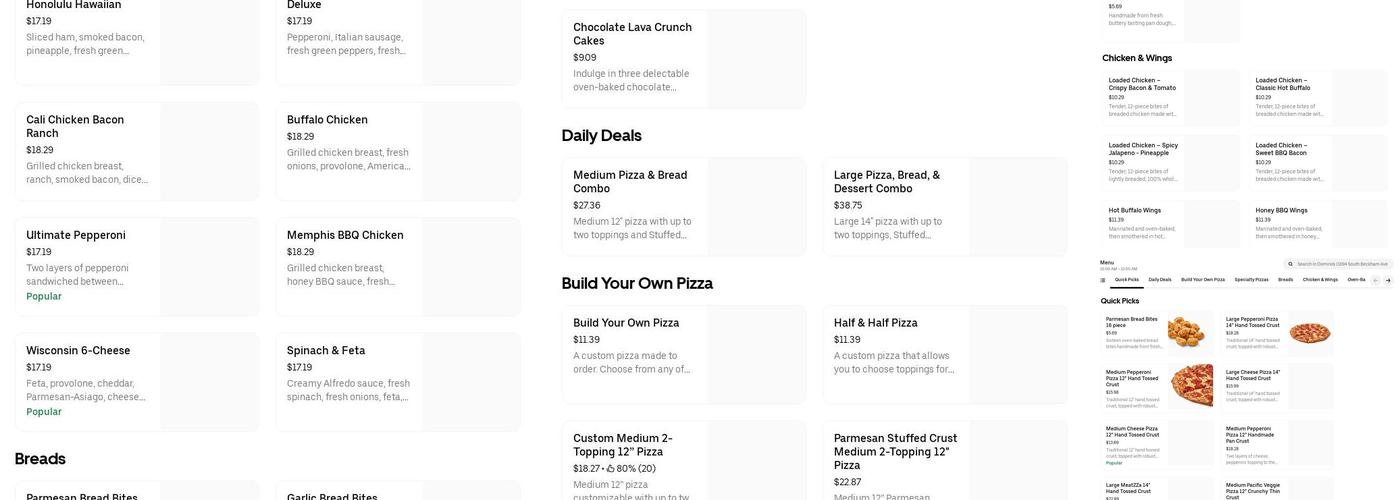 EPSI, Inc. Menu