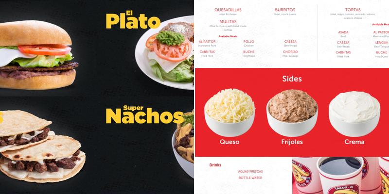 Super Tacos El Gavilán Menu