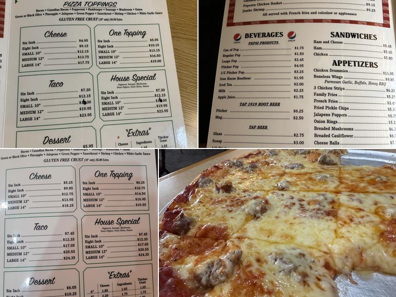 Dars Pizza Menu