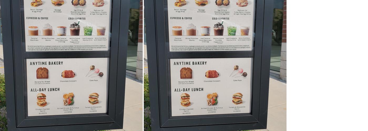Starbucks Menu