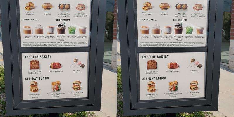 Starbucks Menu