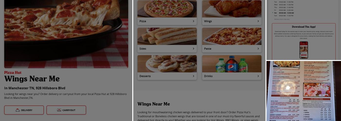 Pizza Hut Menu
