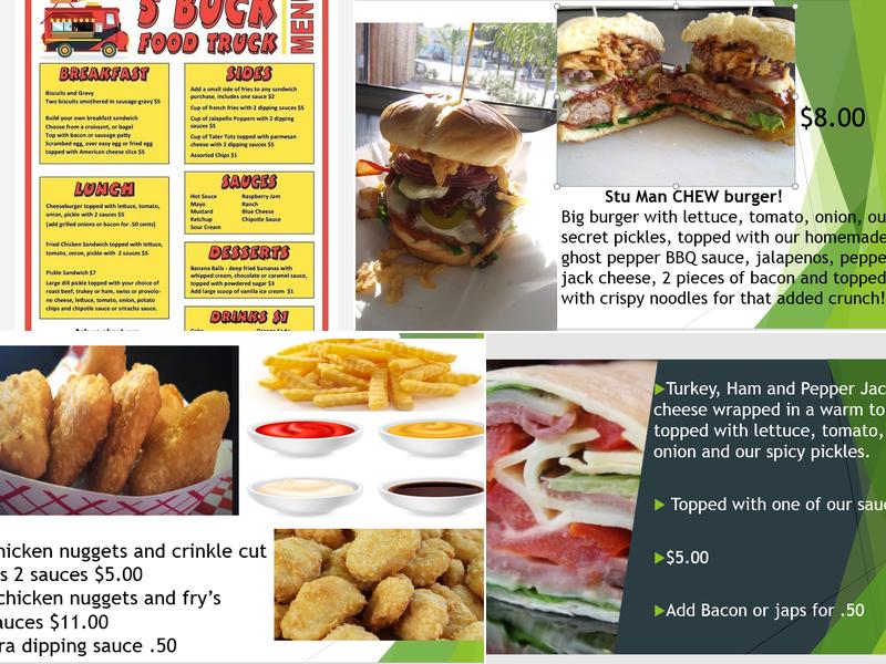 5bucktruck5pk Menu