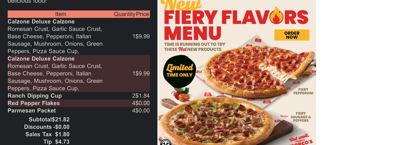 Marco's Pizza Menu