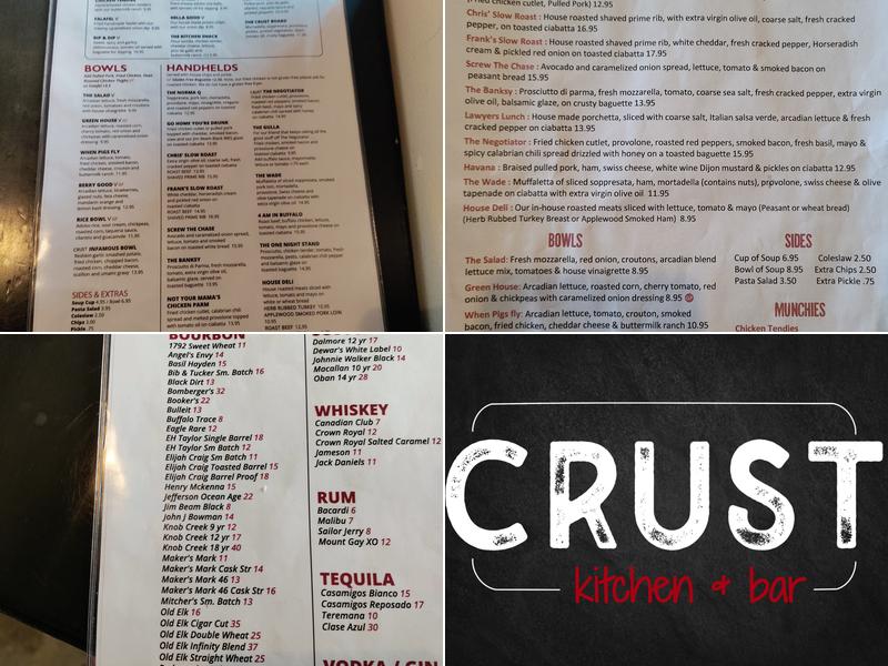 Crust Kitchen & Bar Menu