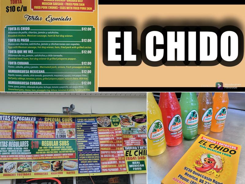 TAQUERIA Y ANTOJITOS EL CHIDO #2 Menu