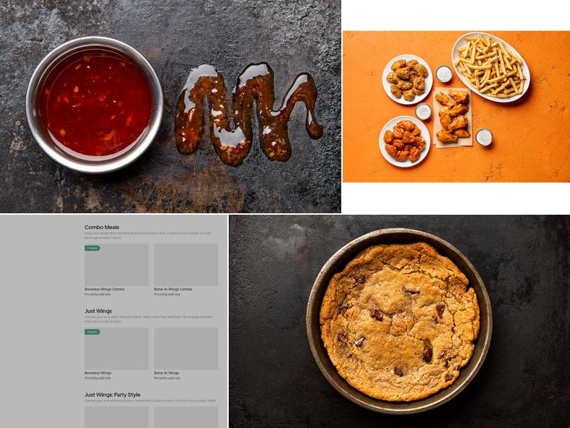 It's Just Wings Menu