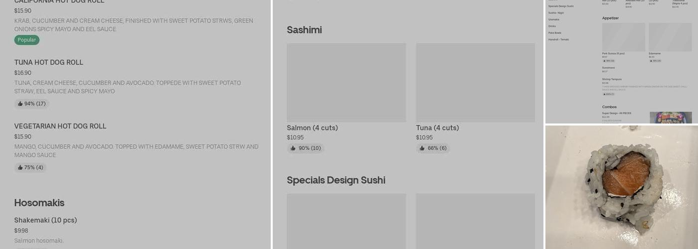 Design Sushi Menu