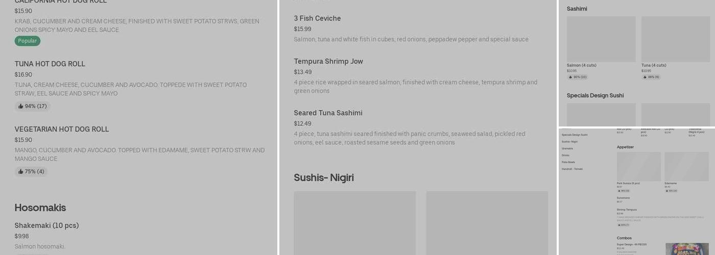Design Sushi Menu