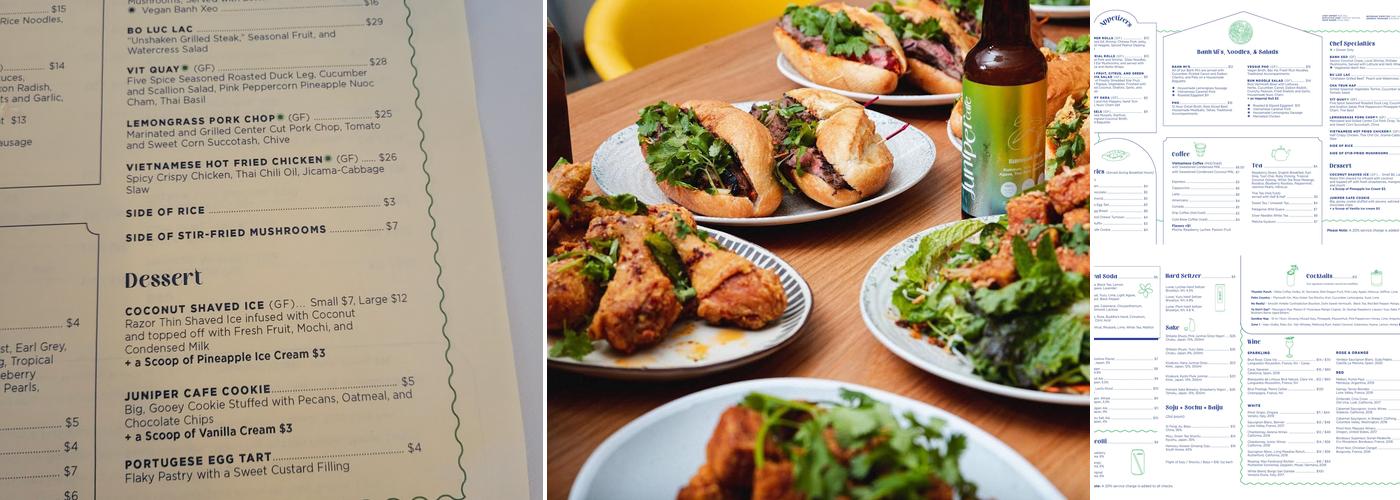 Juniper Cafe Menu
