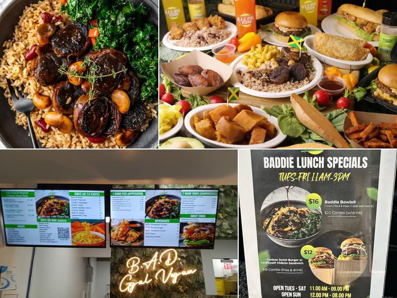 B.A.D. Gyal Vegan Menu