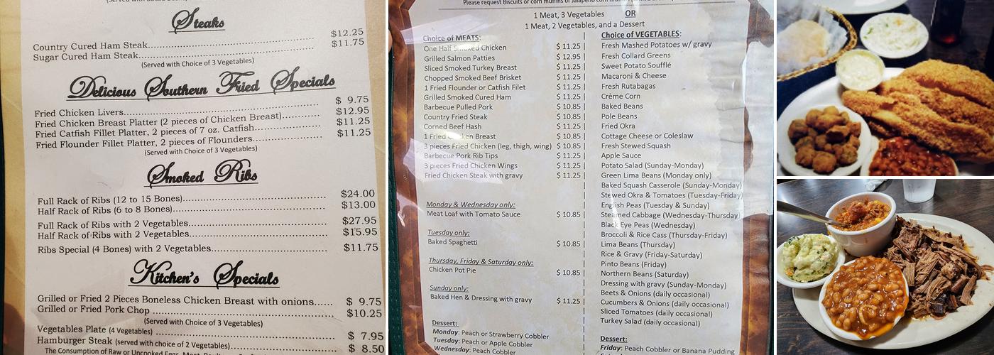 Barbecue kitchen Menu