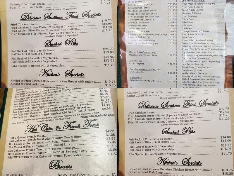 Barbecue kitchen Menu