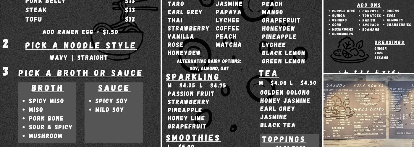 Crave Menu