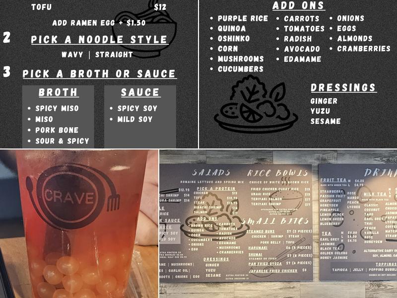 Crave Menu