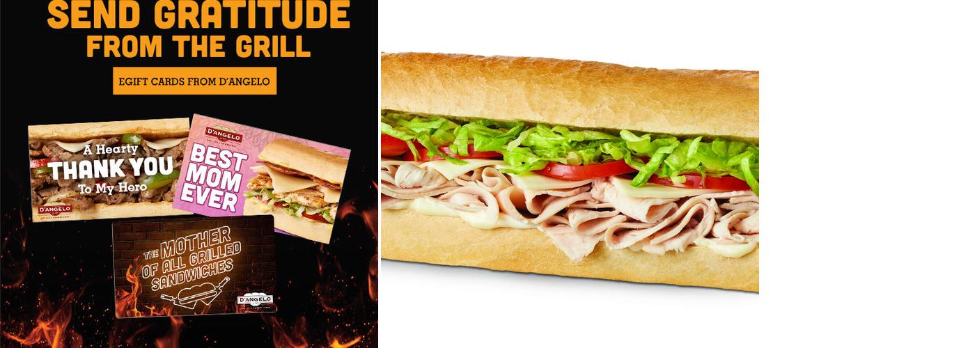 D'Angelo Grilled Sandwiches Menu