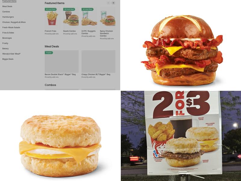 Wendy's Menu