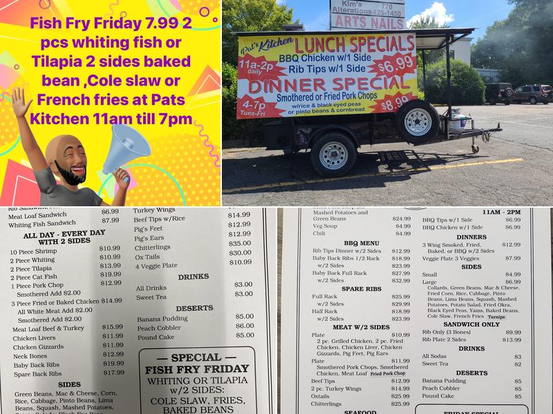Pat's Kitchen Menu
