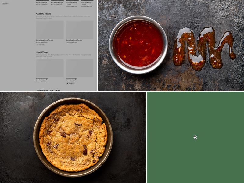 It's Just Wings Menu