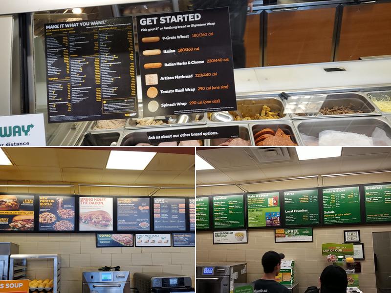 Subway Menu