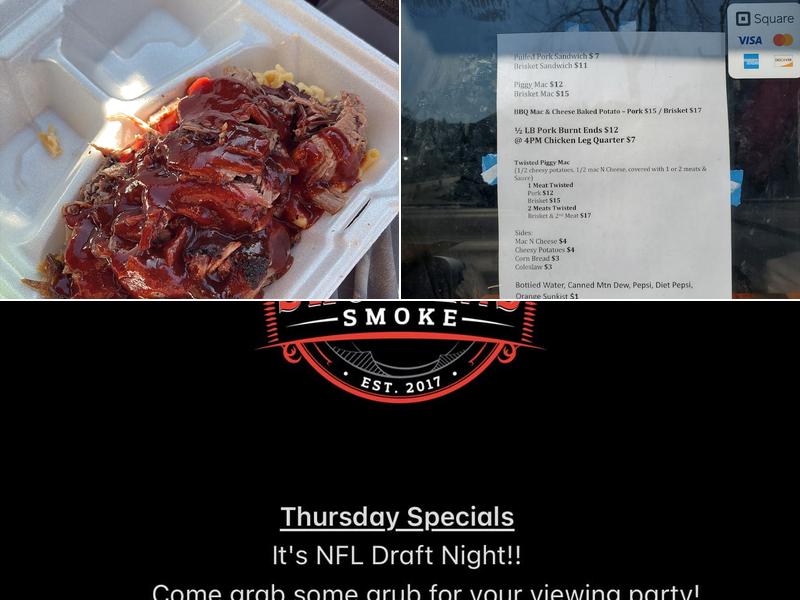 Sworden's Smoke Menu