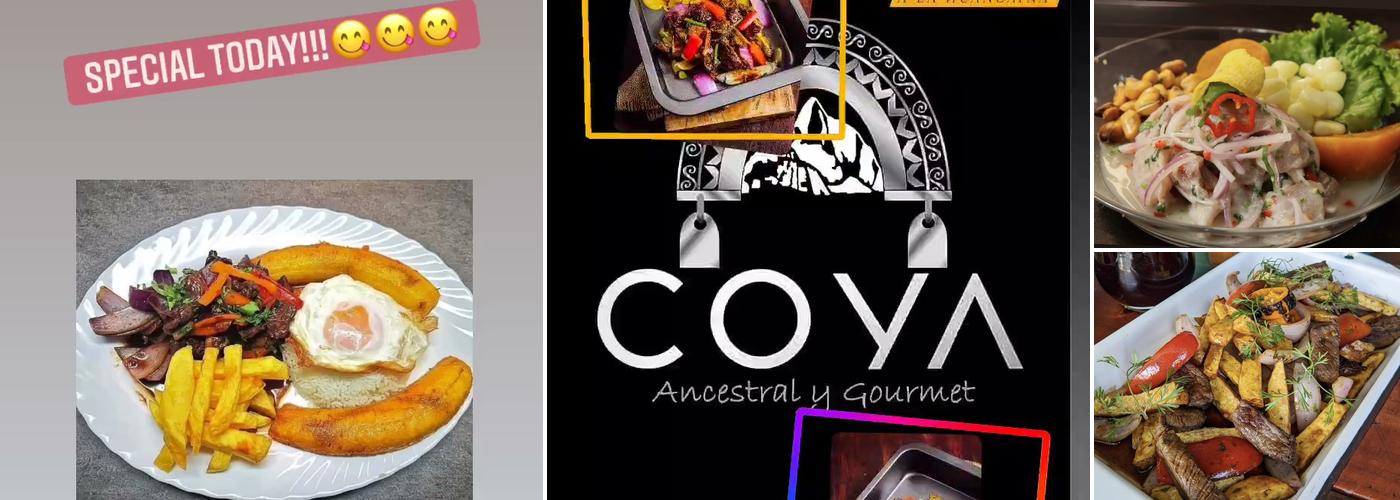 COYA Peruvian food Menu
