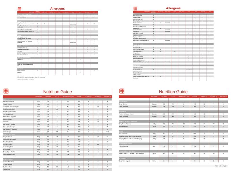 Wow Bao Ghost Kitchen Menu