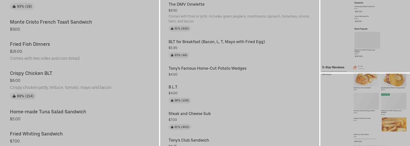 Dolly p hang-out and restaurants Menu