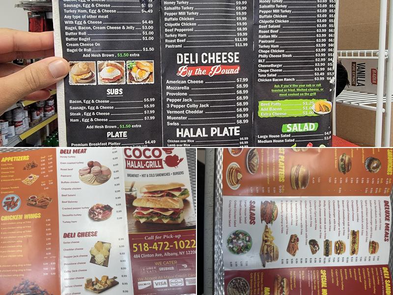 Coco Halal Grill Menu
