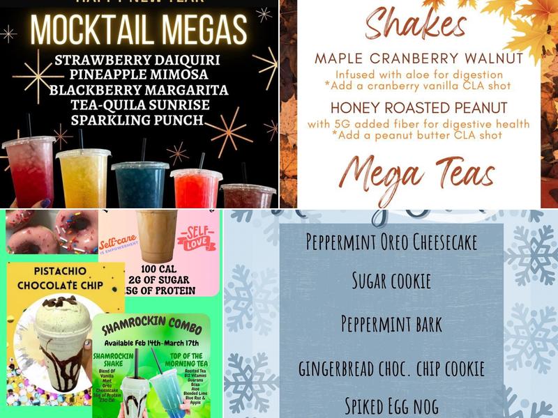 Four Corners Nutrition Menu