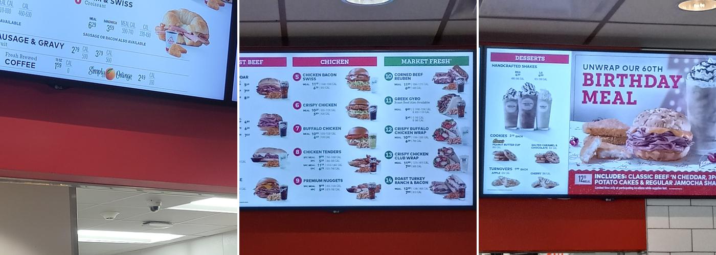 Arby's Menu