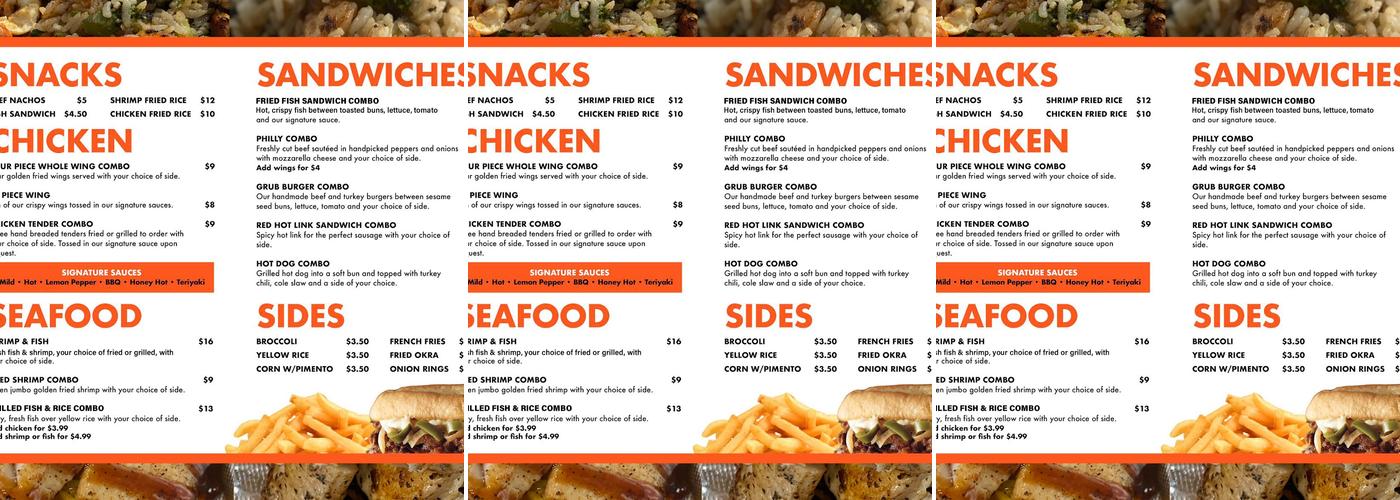da grubb spot Menu