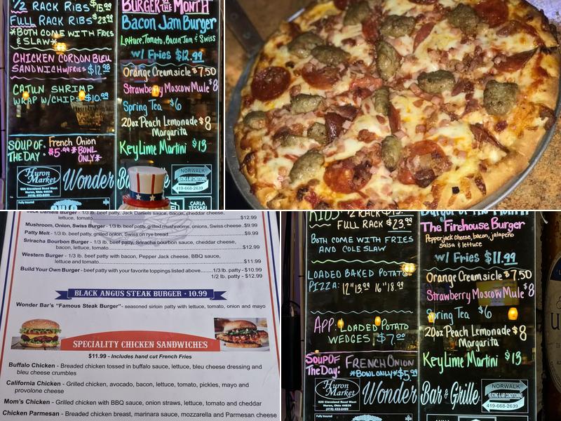 Wonder Bar & Grille Menu