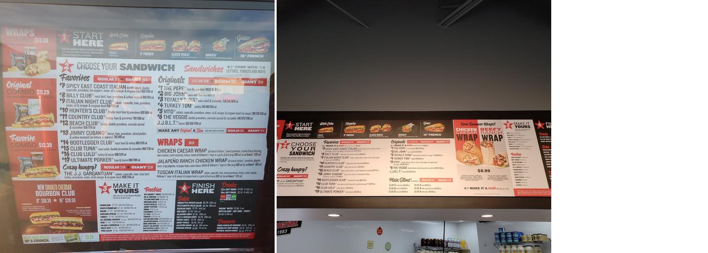 Jimmy John's Menu